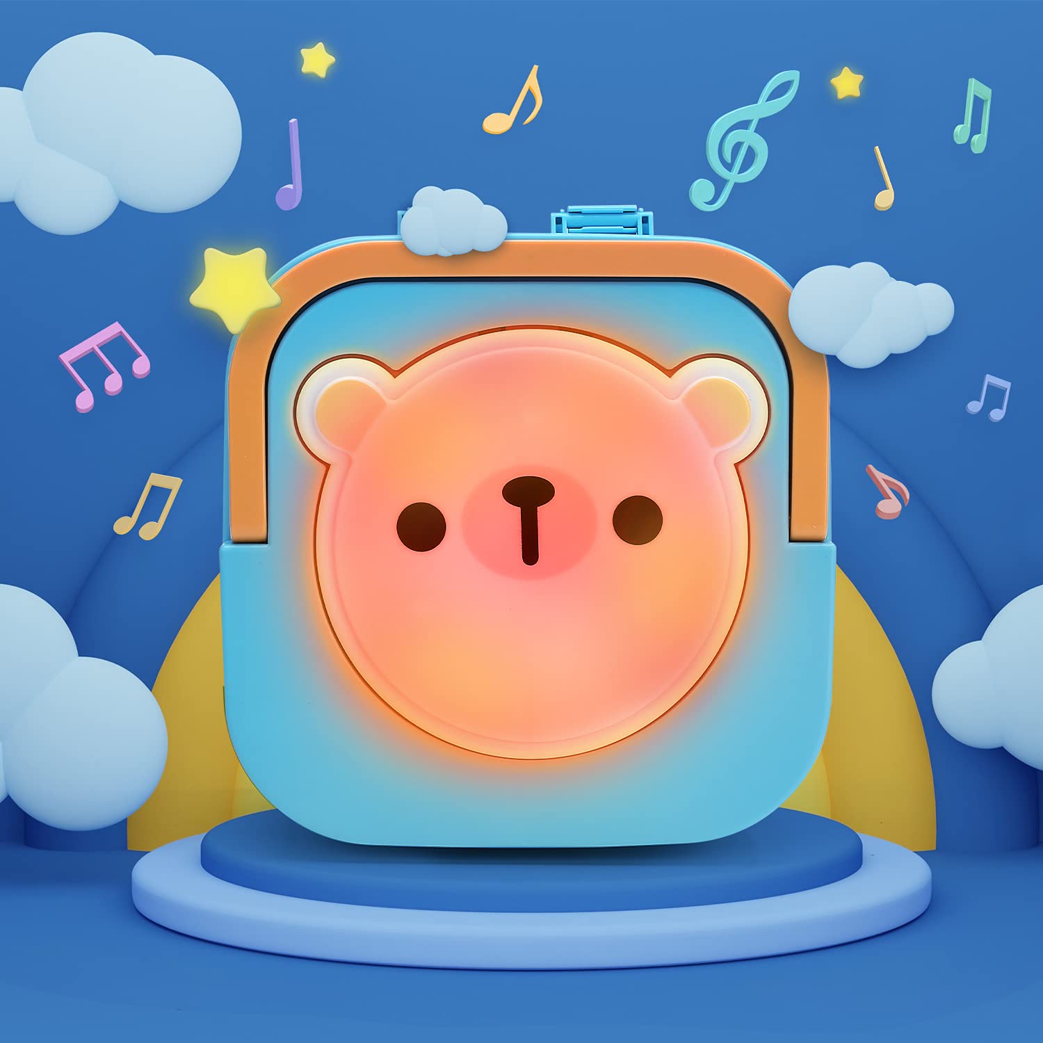 CUTE STONE Baby Rattle Toys, Baby Teether Rattle Sets with Infant Grab Shaker, Teether, Spin Rattle, Musical Storage Box, Early Educational Gifts for Newborn Infant Boys & Girls : Toys & Games