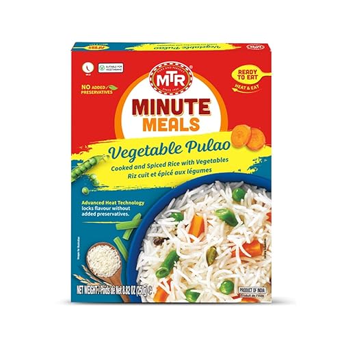 MTR Mezcla de platos listos para comer (Vegetabla Pulao, Pack de 6)