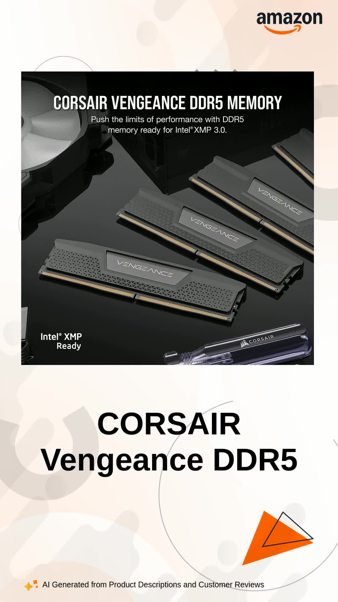 CORSAIR Vengeance DDR5 DRAM Desktop RAM