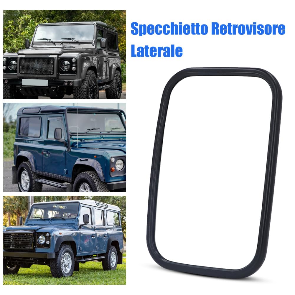 Espejo Lateral, Espejo Retrovisor Lateral Rectangular para Puerta MTC5084 de Repuesto para 90 110 130