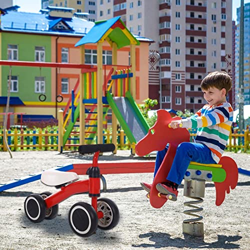 Moageme Kinder Laufrad Lauflernrad Erstes Fahrrad Mit 4 Räder Ohne | Baby Rutschrad Spielzeug Für Jungen Mädchen 1-3 Jahren | Höhenverstellbarer Lenker | Geburztag Weinachten Geschenk Für 12-36 onate – Bild 7