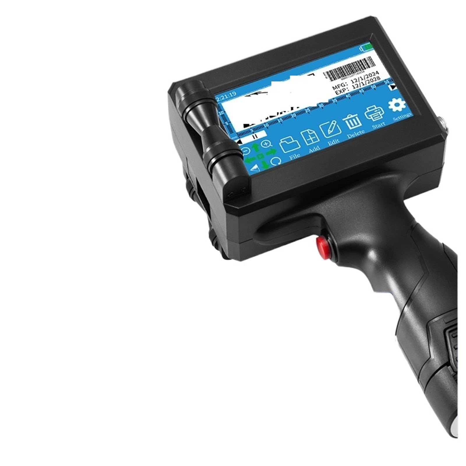Merhovo One Color Inkjet Printer, 12.7Mm Printing Gun Batch Coding Machine Logo Code Printer Expiry Date Portable Handheld Inkjet