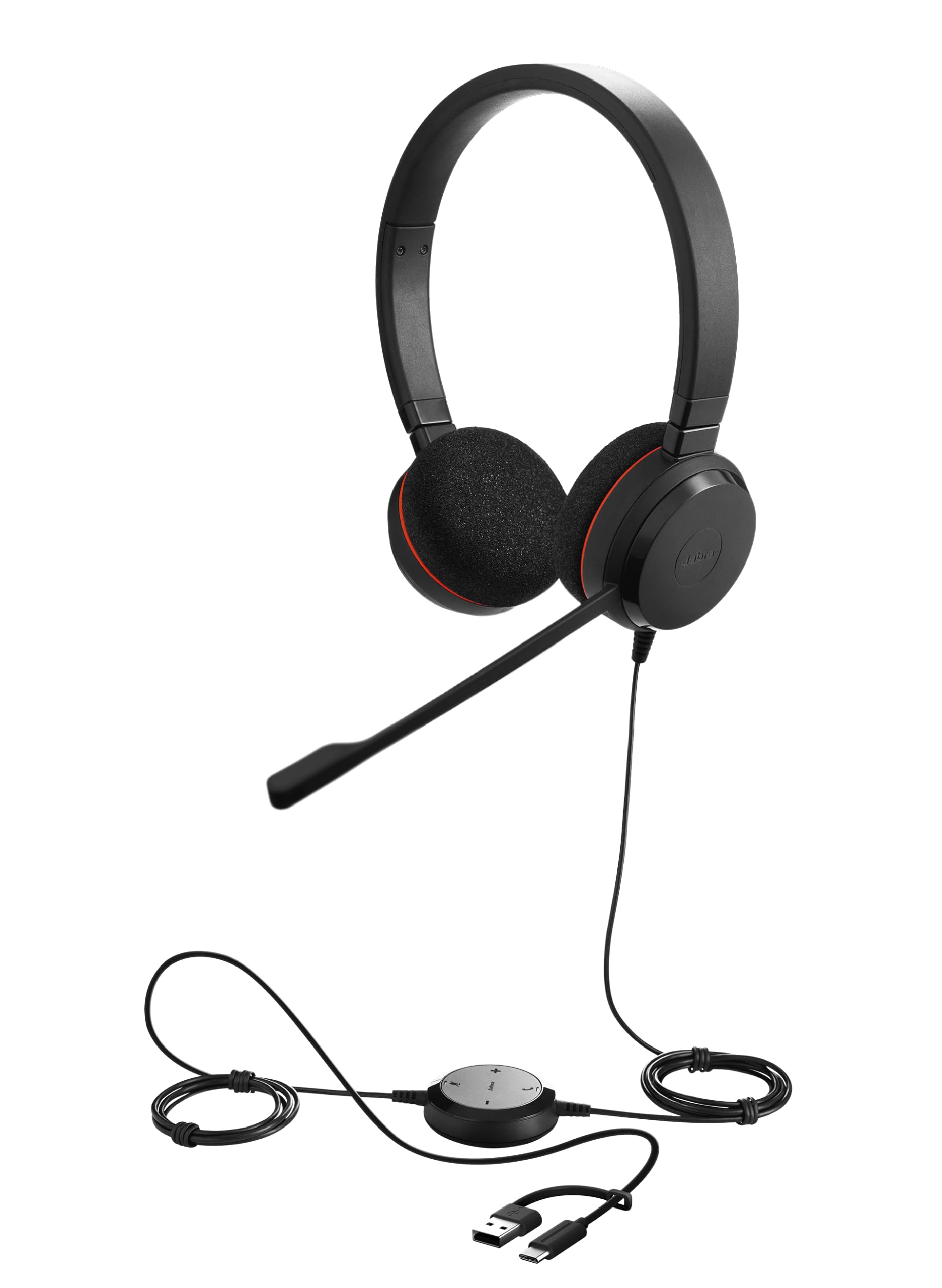 Jabra Evolve 20 Stereo MS, USB C/A Adapter-image-5