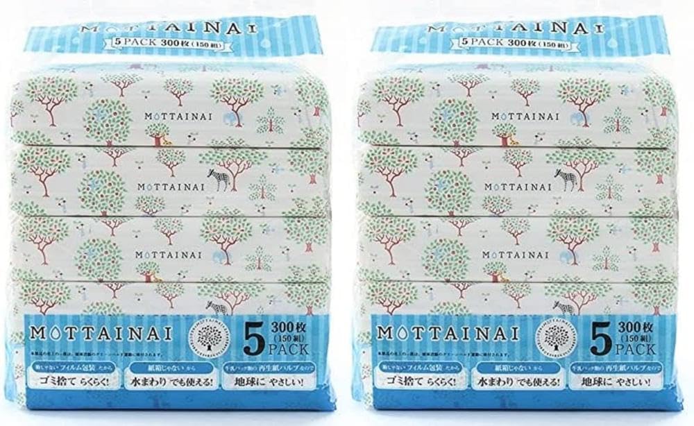 袋 ティッシュ２個 Amazon.co.jp: 【2個セット+ジッパー付き袋】MOTTAINAI ソフトパック