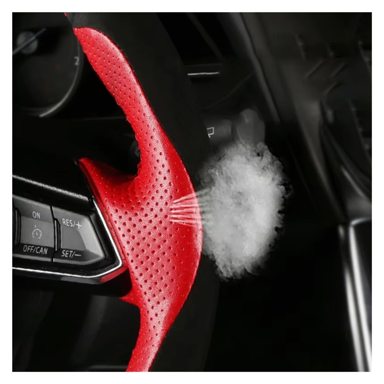 Lenkrad Abdeckung Für Fit 2014 2015 Für Vezel 2014 Für XRV Auto Innen Zubehör Lenkung Wrap Custom DIY Auto Lenkrad Abdeckung Lenkrad Bezug