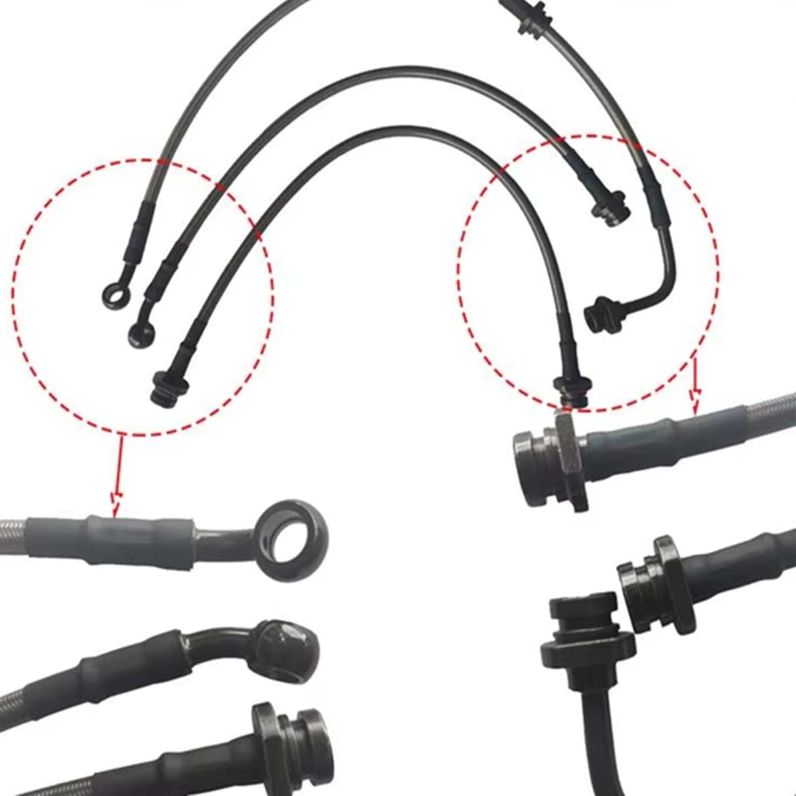 Compatibile Con Suzuki Per Jimny Per JB23 43 2007-2017 Tubo Freno Allungato Kit Di Sollevamento Sospensioni Fuoristrada 2-3 Tubi Freno Sensore di Usura