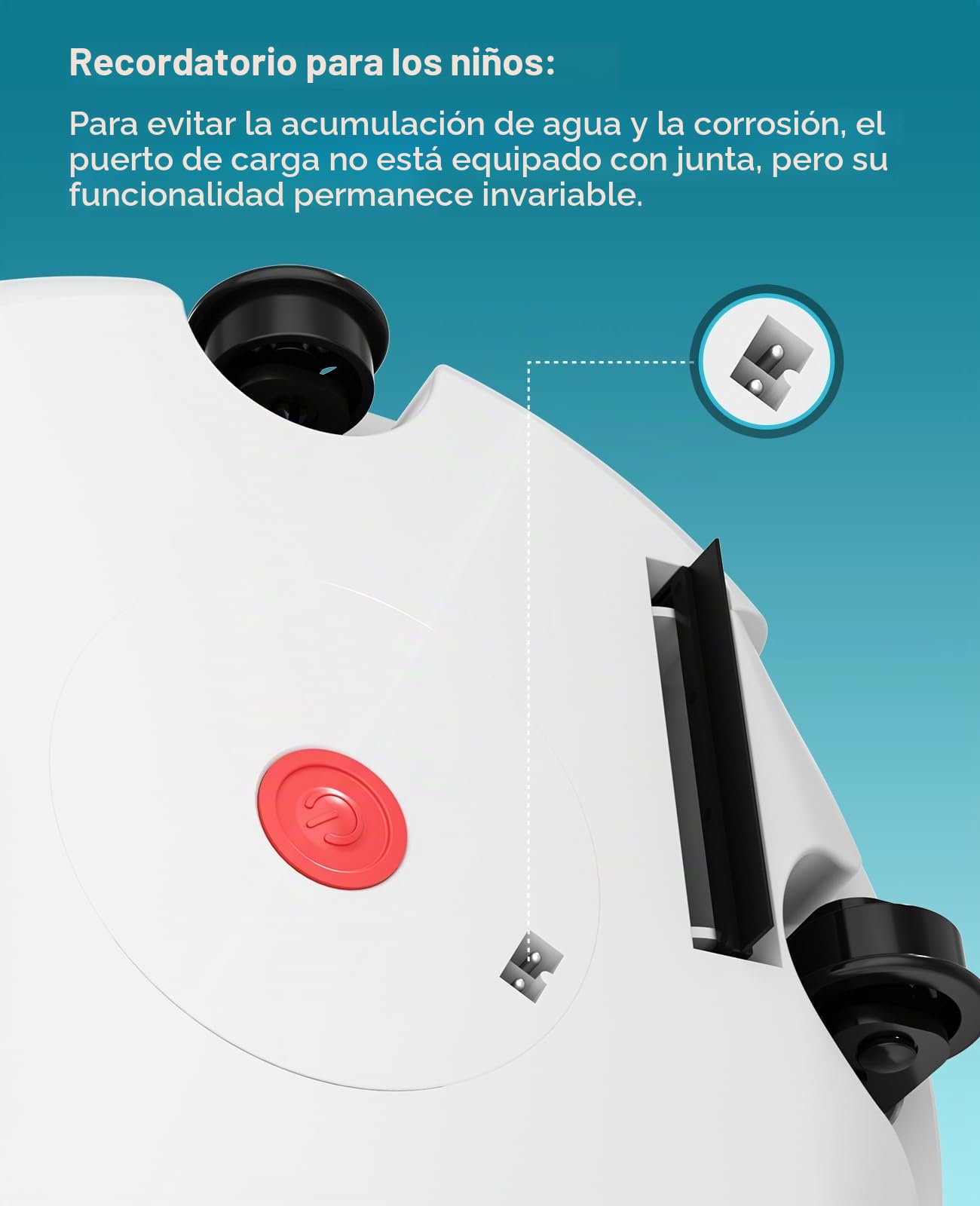 WINNY POOL CLEANER Winny 200 – Robot Limpiafondos Inalámbrico, Doble Filtración, Estacionamiento Aut., 75 Min Autonomía, Piscinas Desmont. hasta 60 M², Compacto Y Ligero(Transparente Azul)
