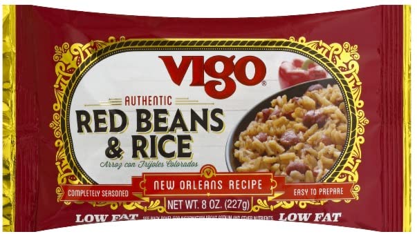 Miniatura 3 de Vigo - Mezclas de arroz auténticas, arroz amarillo, beand rojo y arroz, frijoles negros y arroz y arroz mexicano (paquete de 4) - con espátula de