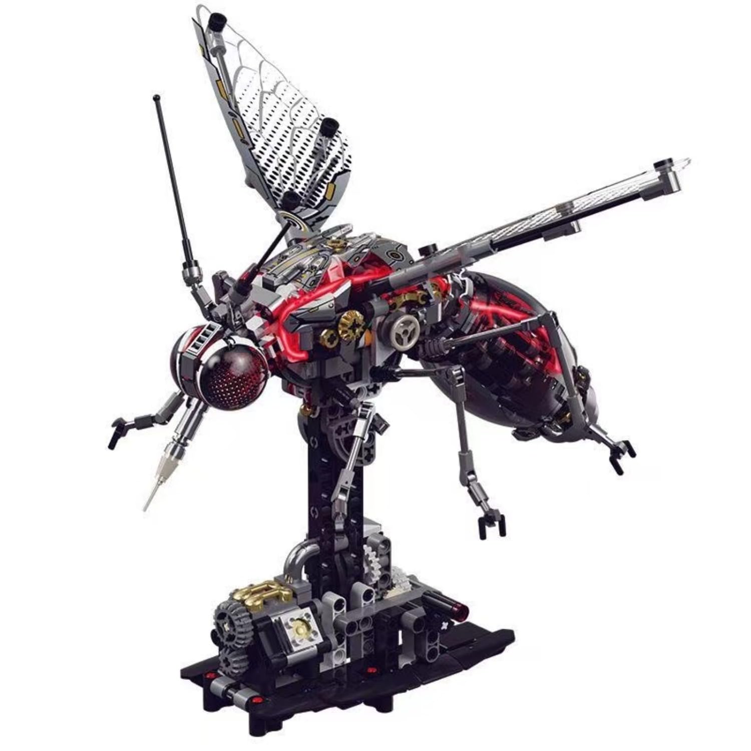 Mechanical Insect Assembly Puzzle 747+ PCS Movable Joint Mosquito Model Sophisticated Desktop Art Piece Desk Decoration Creative for Teens and Adults