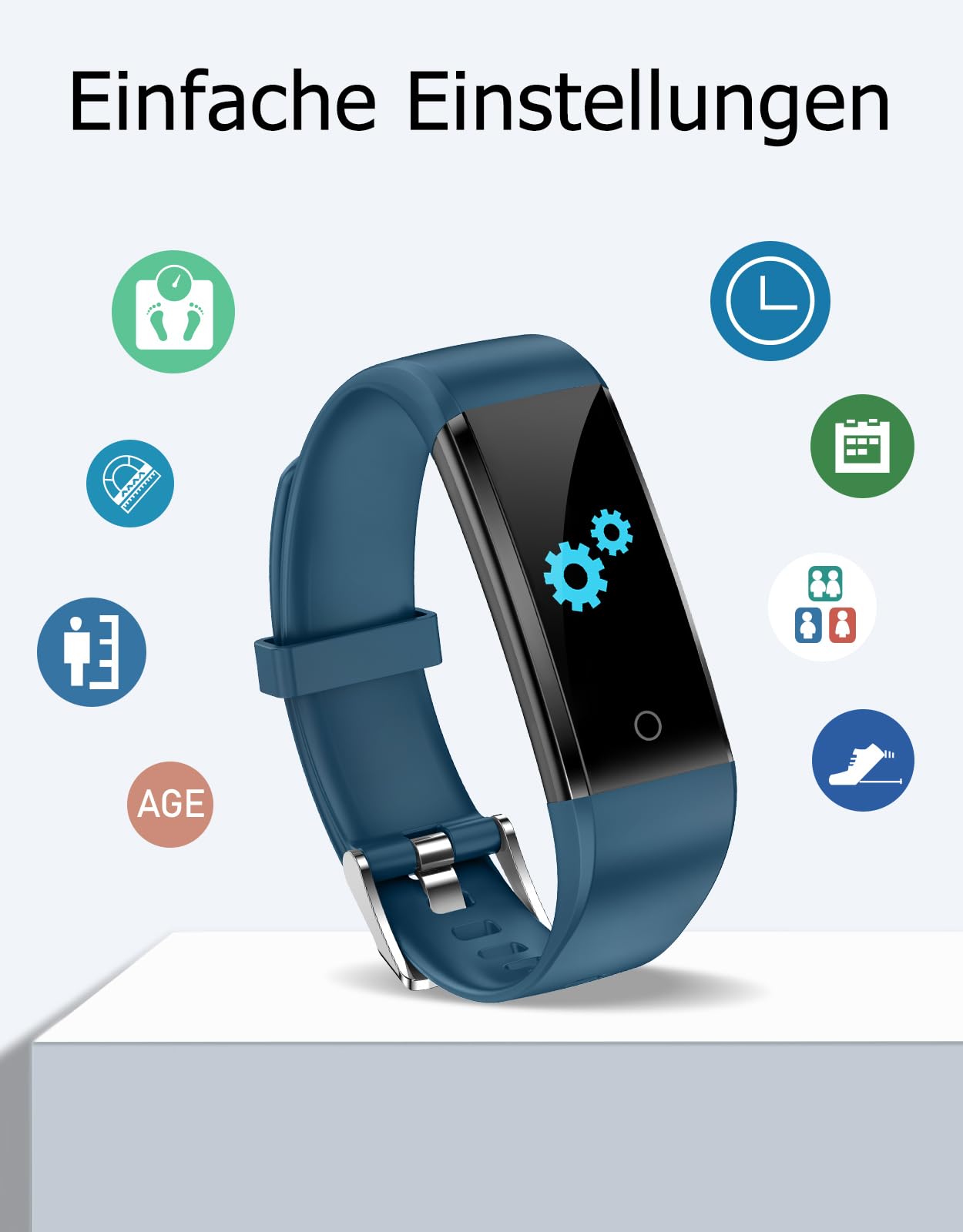 GRV Schrittzähler Uhr Ohne Bluetooth/Ohne Handy für Damen Herren Senioren Kinder,Fitness Tracker Fitnessuhr mit Schrittzähler Kalorienzähler,Schlafüberwachung Aktivitätstracker für Gehen Laufen