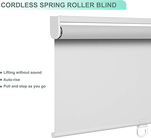 Miniatura 2 de HOTSOON Persianas enrollables opacas para ventanas, sin cordón, para aislamiento térmico, oscurecimiento de habitación, persianas enrollables para