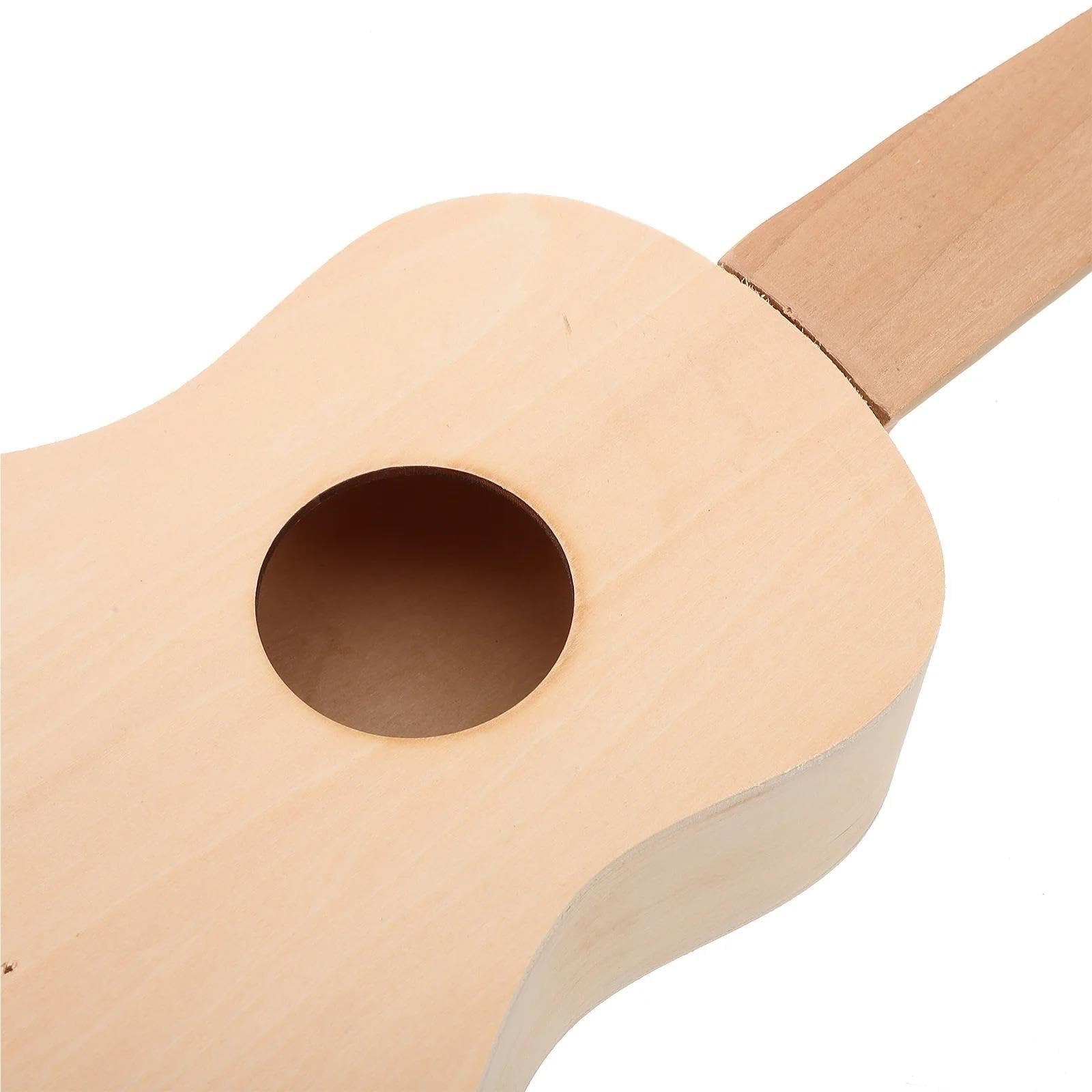 Zestawy Ukulele Niepomalowany Drewniany Instrument Muzyczny Ręcznie Robiony Zestaw Do Montażu Ukulele