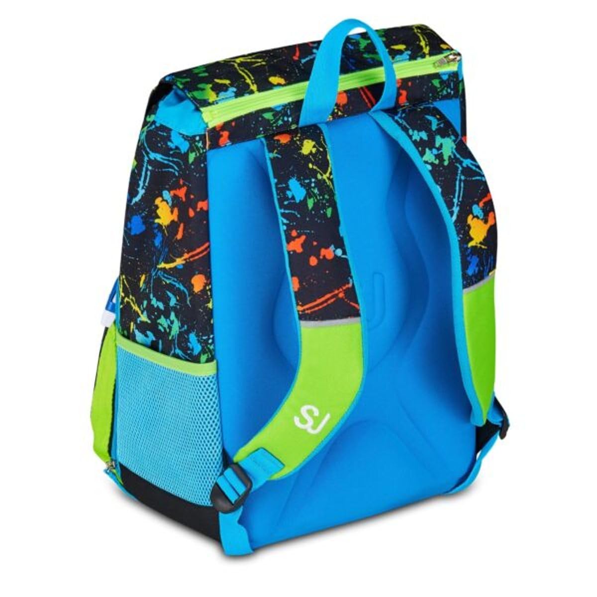 Zaino Scuola Sj boy Led Look Drago estensibile By Seven per elementare Bambina + Astuccio 3 piani completo di cancelleria + Diario 2025/2026 + 7 penne a scatto e portachiave fischietto