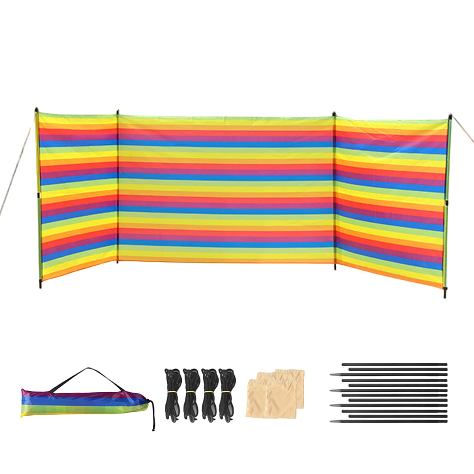 Paravento da Campeggio Barriera Antivento Con Pali E Borsa | Frangivento, Ombra, Paravento Da Campeggio Per Viaggio, Vacanza, In Giardino, Giardino, BBQ, Pesca, Forniture Per Feste