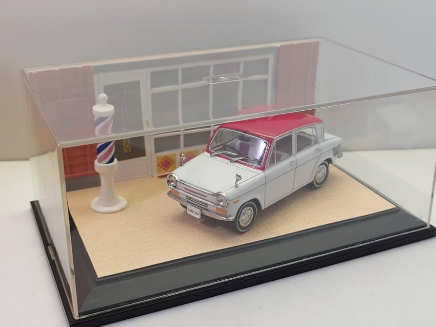 Amazon | EXE 1/32 マツダ キャロル 360cc 赤/白 ジオラマ 床屋