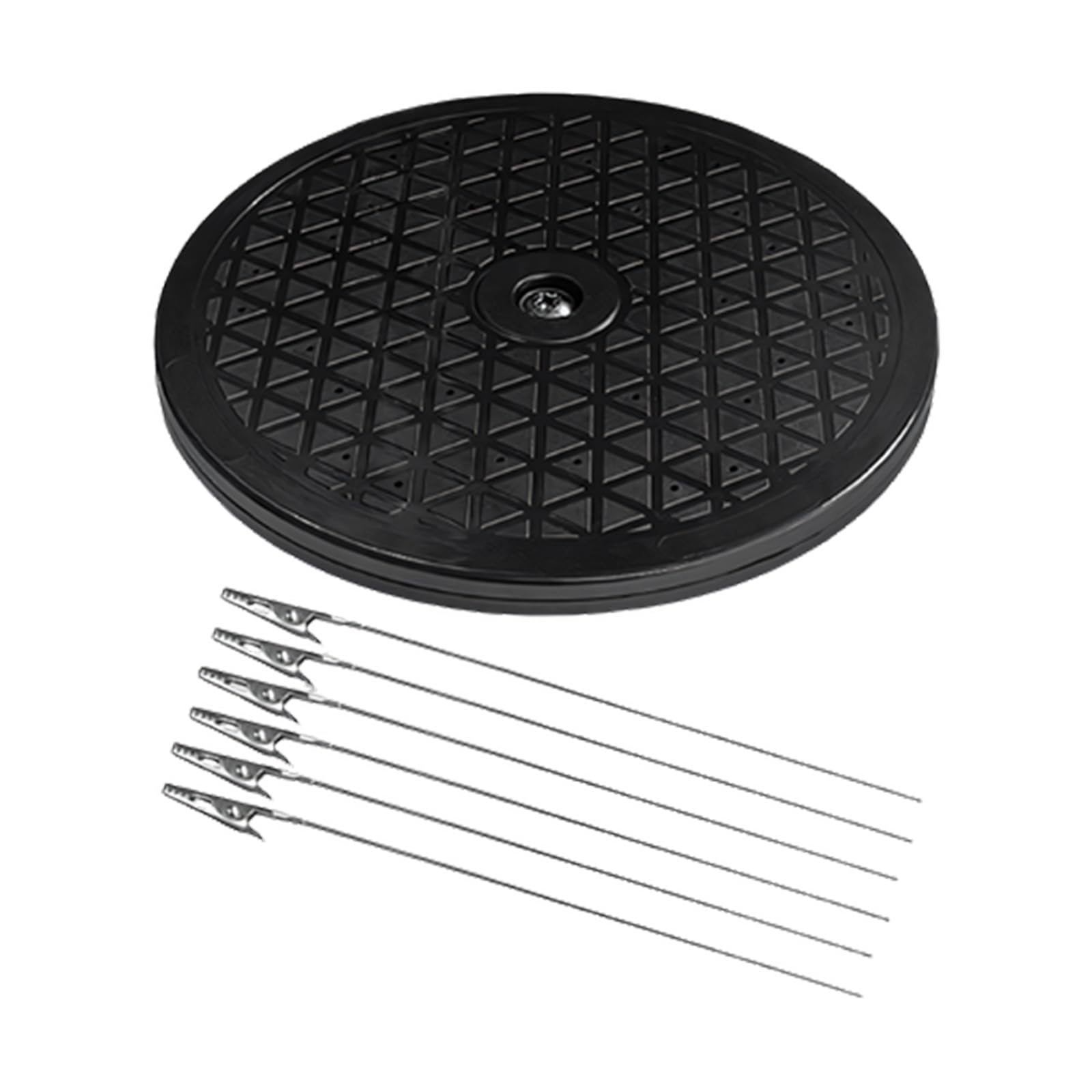 Premium Model Painting Turntable Set with Swiveling Top and Metal Clamps for Hobbyists Adjustable Model Sprinkle Station