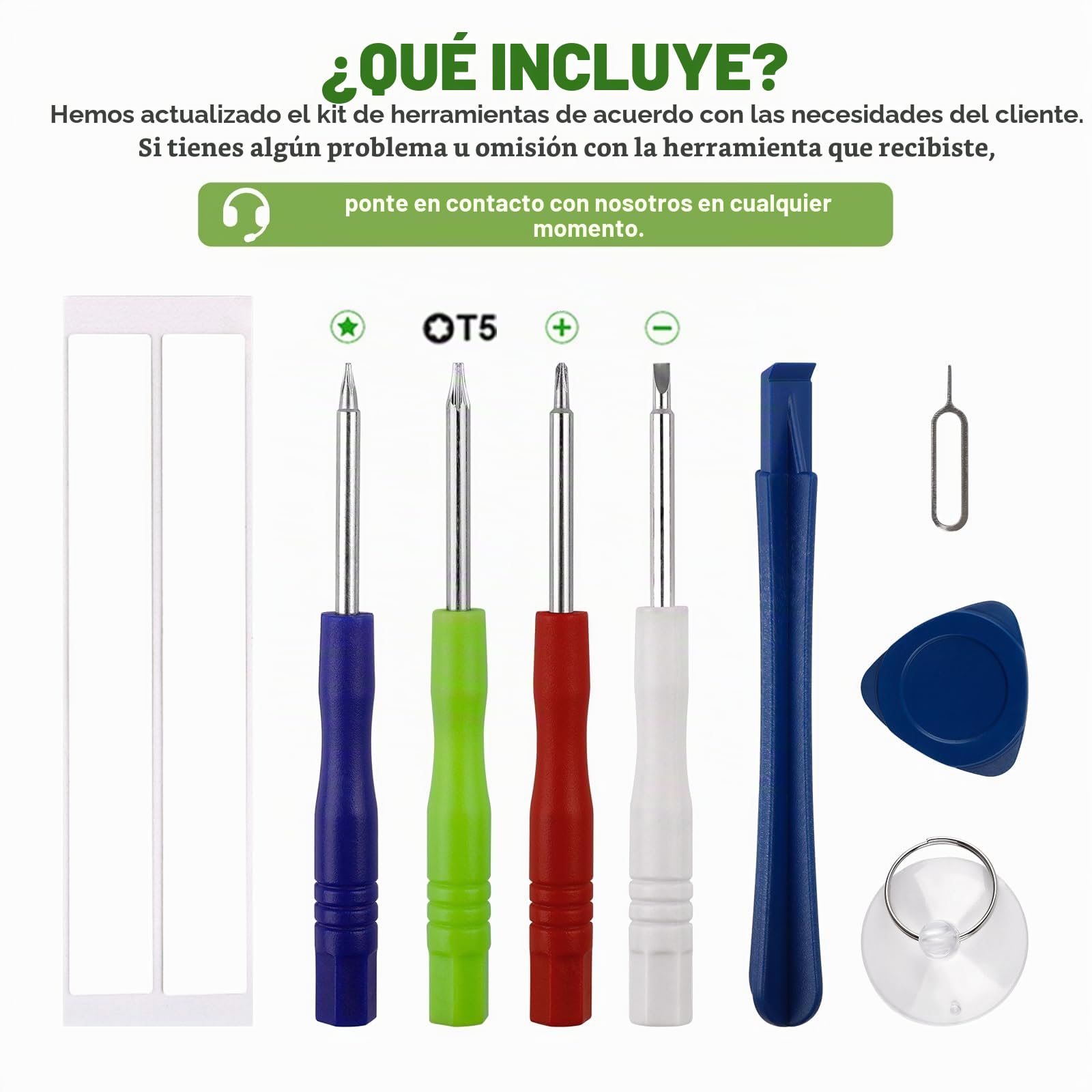 EB-BG556GBY - Batería de repuesto para Galaxy Xcover 7 G556B (4050 mAh, con kit de herramientas de reparación actualizado)