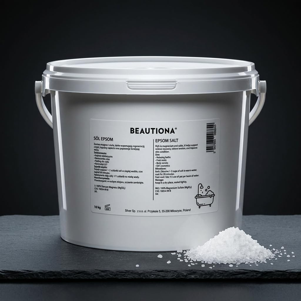 Sól Epsom 10 kg – Siarczan Magnezu do Kąpieli, Regeneracji i Pielęgnacji