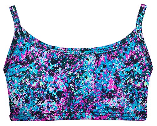 Image of City Threads Girls Bikini Top Only UPF 50+, Bathing Suit Top for Girls, Made in the USA