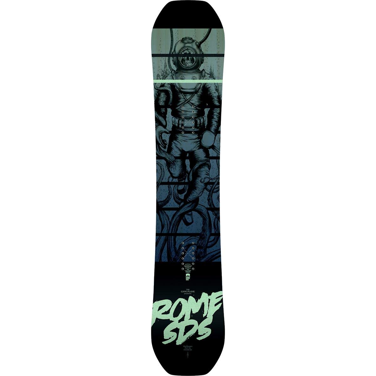 Rome Snowboards Gang Plank Snowboard, Black, 158
