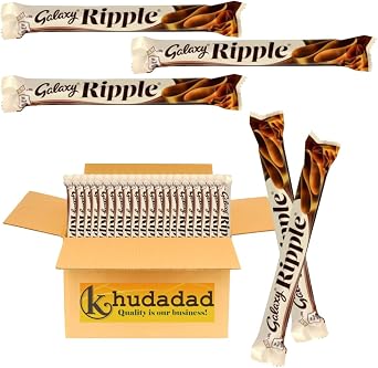 Galaxy Ripple Milk Chocolate Bars Chocolate Multipack, Ideal for Gift, Snacks or Hamper 3x Galaxy Milk Ripple Choc Bars 30g