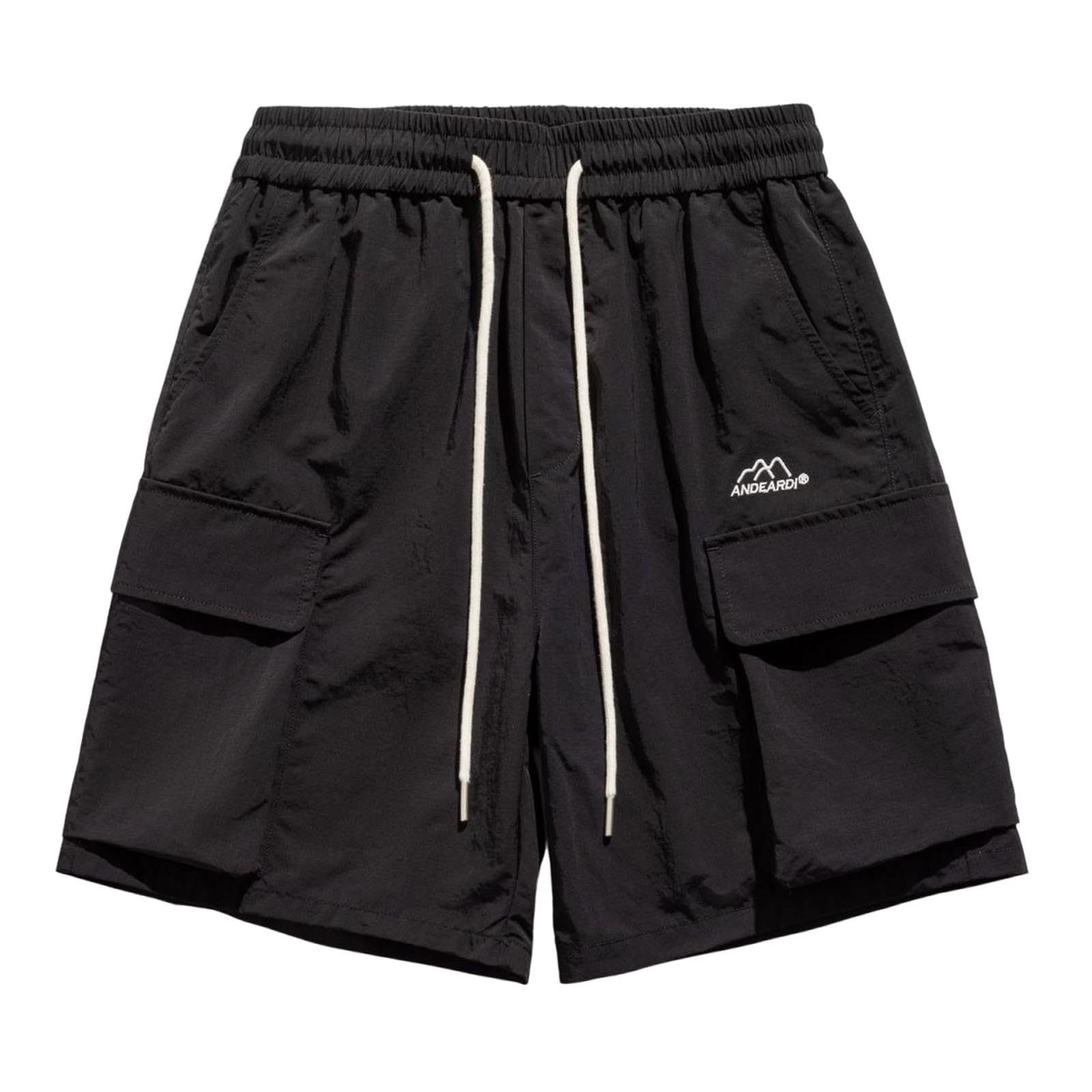 Mens Shorts Athletic Quick Dry Summer Beach Pants 9 Inch Lightweight Running Gym Shorts with Multi Pockets