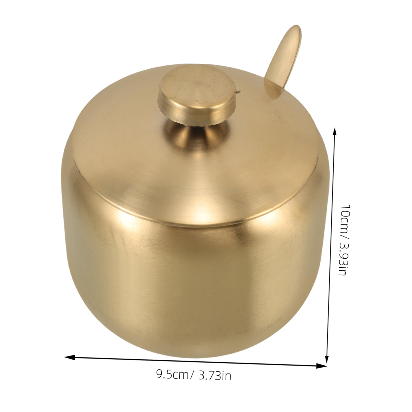 COLLBATH 2-piece Kitchen Condiment Jar Set Modern Salt Sugar Spice Storage Jars Seals