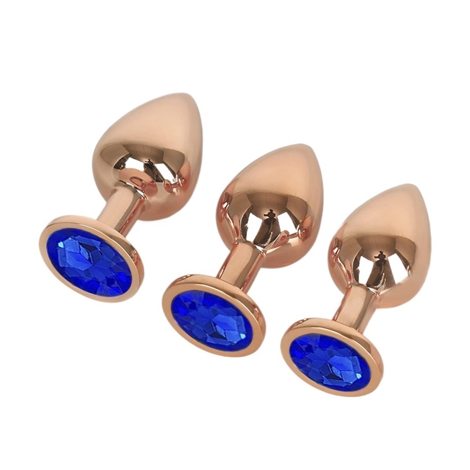 Massagestab-Set Roségold 3-teilig Aluminium Akupunkturpunkt Stimulator