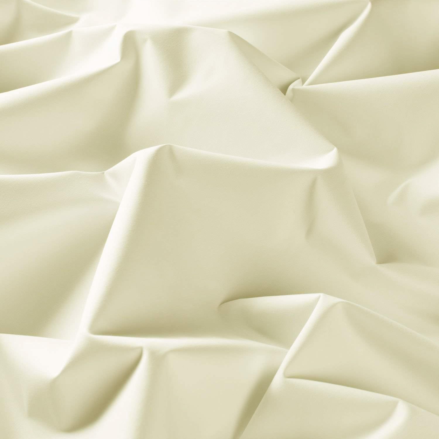 ladyline Plain Solid Lawn Cotton Fabric by Yard Pre Cut Dyed Material DIY Craft Clothing 3-Yards 44" inches Wide (108 x 44 inches, Ivory 3y)