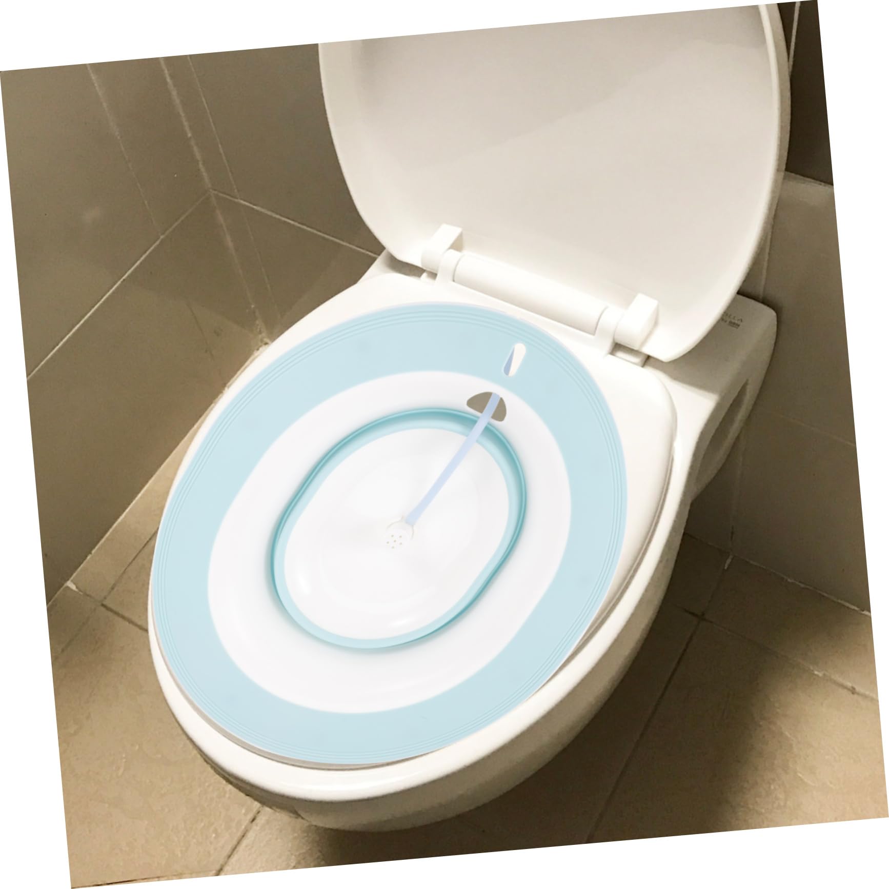 Vaguelly Vasca da Bagno per Igiene Post Parto per Donne in Gravidanza Sitz in Plastica Blu con Design Antiscivolo e Profondità per Immersione Profonda e Bagno Sanitario