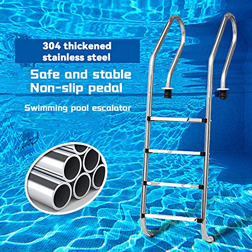 Escalera para piscina 2 peldaños acero inoxidable 304 miniatura 2