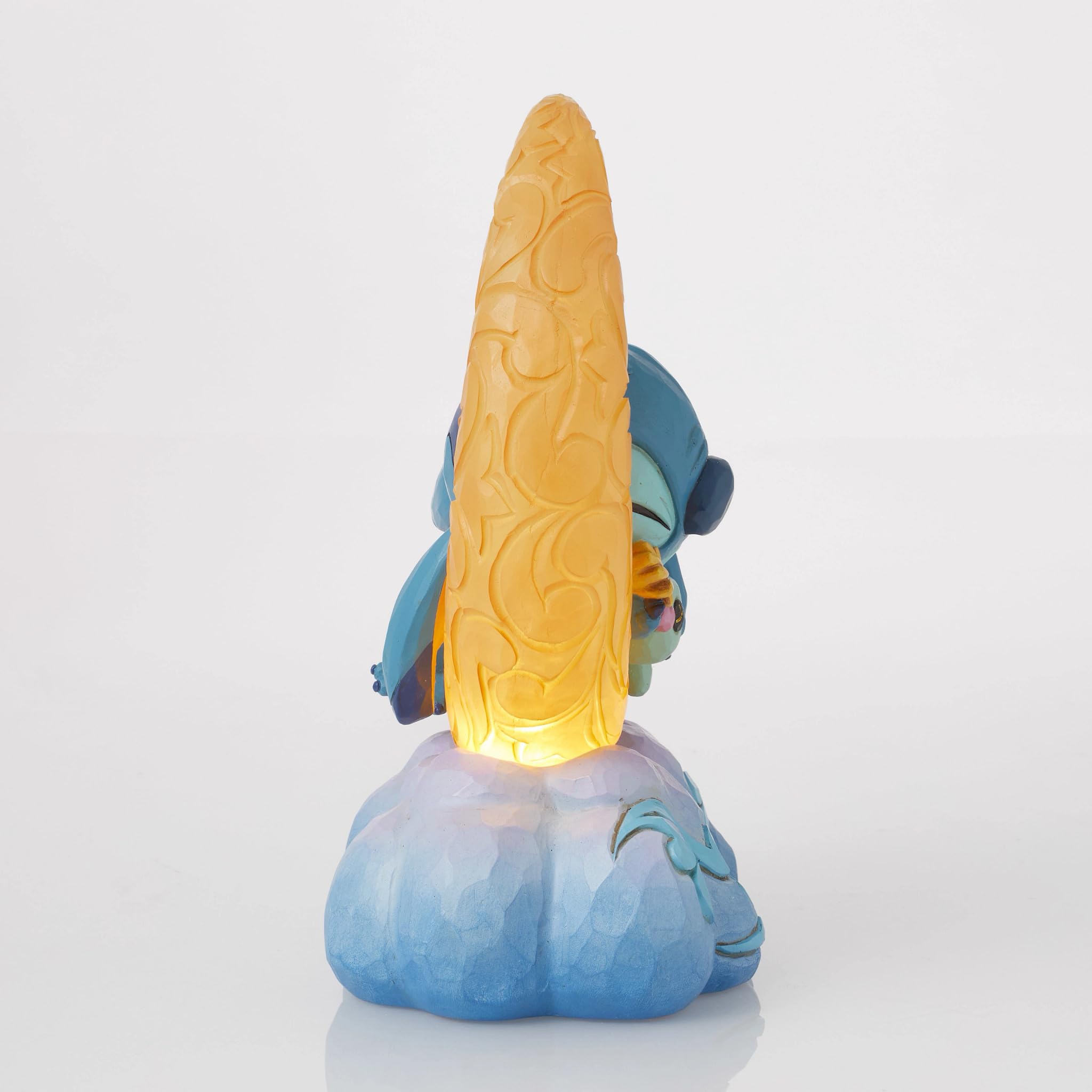Disney Traditions Figurine de Lune Lumineuse Stitch and Scrump on