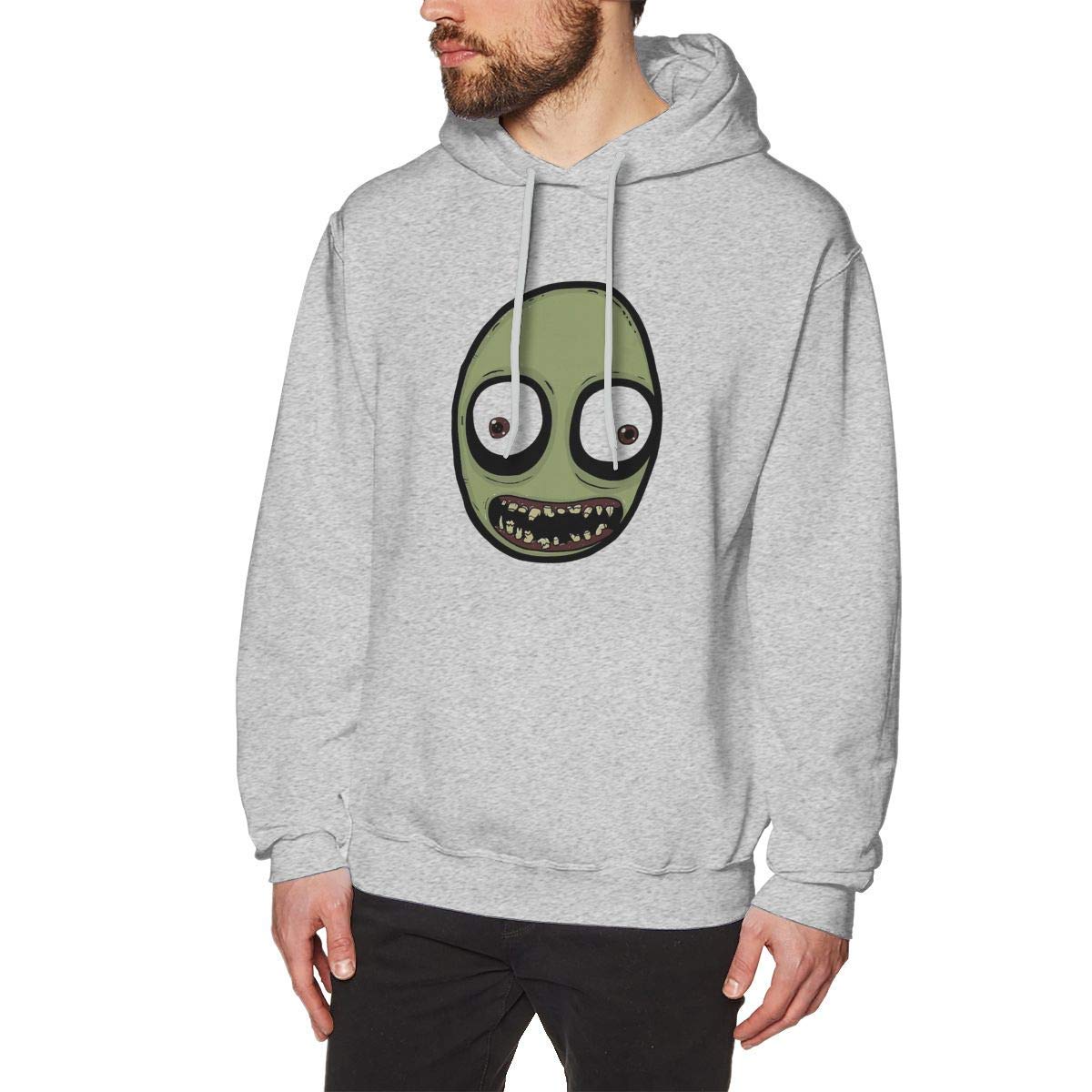 Men's Hoodies Salad Fingers Comfort Crewneck Sweatshirt Gray Unique Design for Mans Adult Hoodie