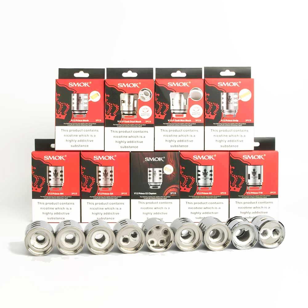 v12 prince triple coil by smok 0.15 ohm Smok TFV12 Prince Triple Mesh Coils 015ohm x Pack