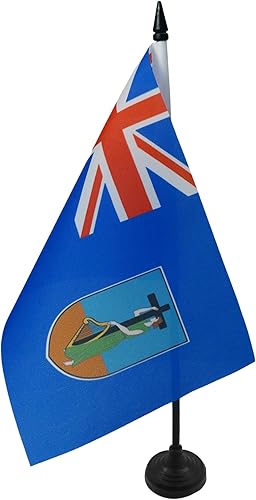 Miniatura 154 de Bandera de mesa Colombia 5'' x 8'' - Bandera de escritorio colombiana 8.3 x 5.5 in - Barra y base de plástico negro - AZ FLAG