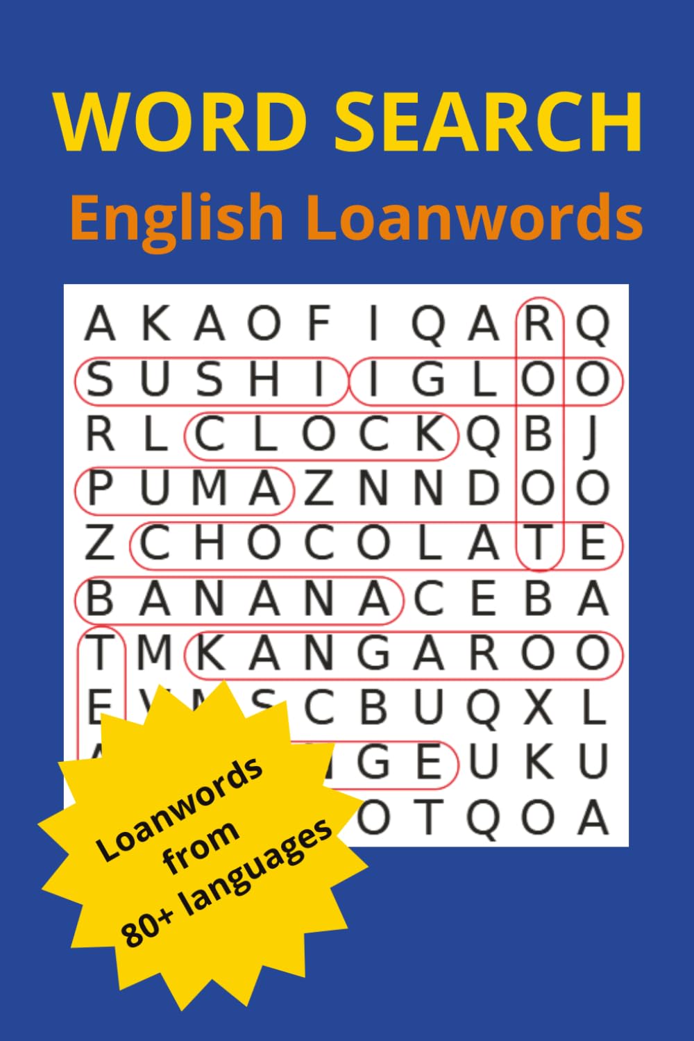 Word Search | English Loan Words |: Loanwords from 80+ languages