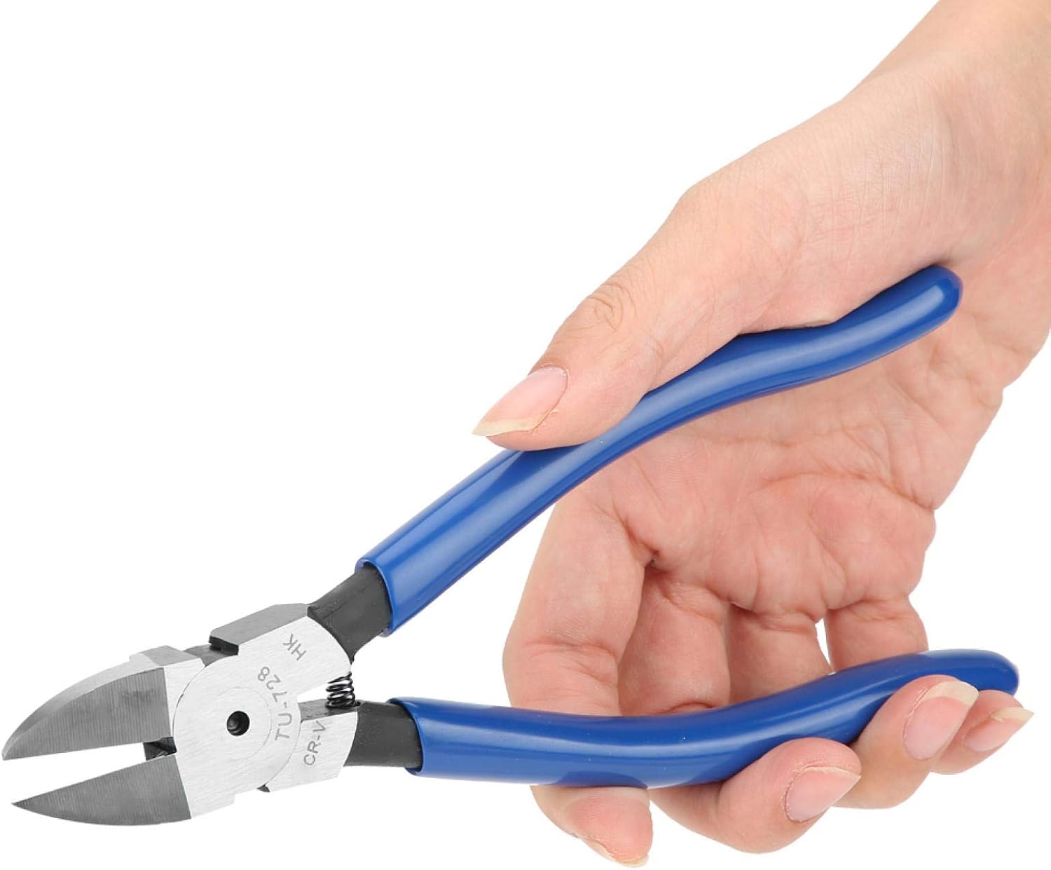 Kadimendium Diagonal Pliers Chrome Vanadium Steel Cutting Nippers Electrical Wire Cable Cutters Electronic Hardware Snips Professional Rope Shearing Stripper 8Inch