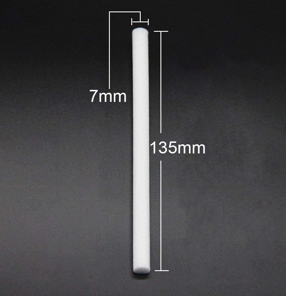 Briskyloom Humidifier Sticks Cotton Filter Sticks Refill Sticks Filter Replacement Wicks for Portable Personal USB Powered Humidifier 7x135mm (10pcs)
