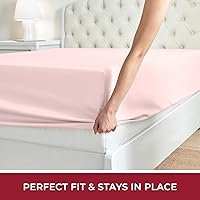 Vista 48 de Mellanni California King Fitted Sheet - Iconic Collection Bedding Sheets with up to 16 inch Deep Pocket - Soft & Cooling - Fade & Stain Resistant