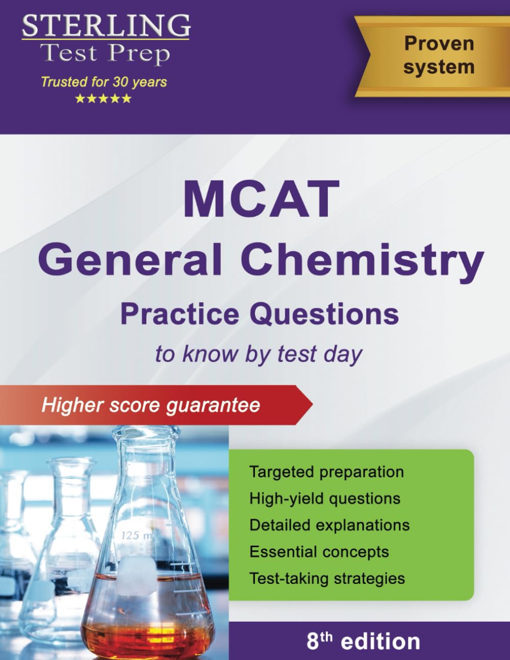 Sterling Test Prep MCAT General Chemistry Practice Questions: High Yield MCAT Questions (MCAT Science Preparation)