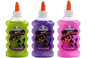 Elmer's Glue for Slime, Assorted Colors, Easy Washable, 3 Count
