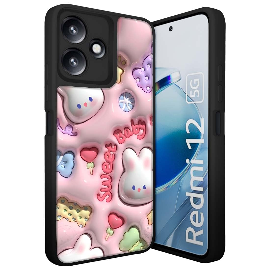 Fashionury Luxe Back Cover Case for Redmi 12 5G Ultimate Designer Hybrid Armor Shockproof Protection Hard Back Soft Sides Back Case Cover for Redmi 12 5G (Plastic + Black TPU) -L2008 (B0D41Z7J3Q) Amazon Price History, Amazon Price Tracker