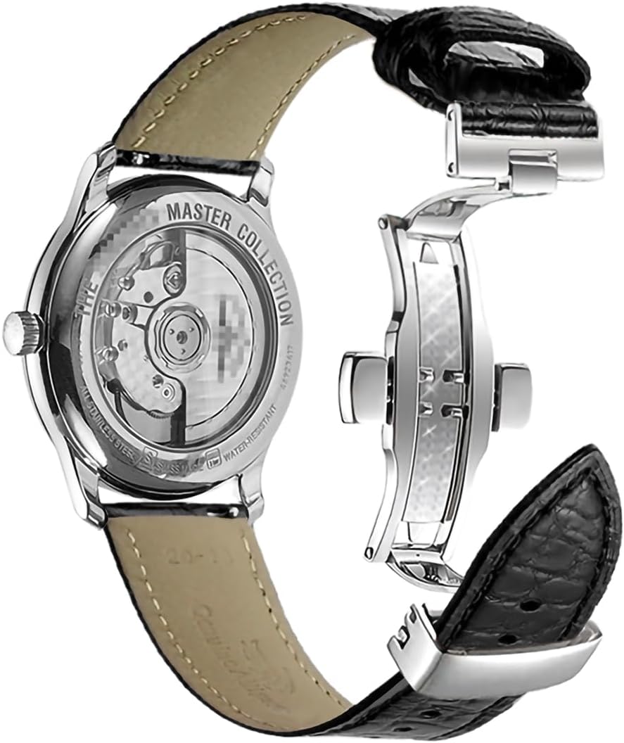 Alligator Leather Watch Band for Women Men Quick Release Bands Vintage Classic Wristbands Replacement Crocodile Strap for 18mm 19mm 20mm 21mm 22mm