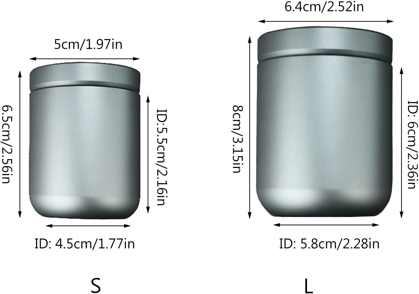 Camping Gear, for Tea Storage for Round Metal Jar Portable Storage Tins image 3