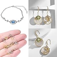 Vista 3 de 600Pcs Anillo de salto abierto de 5mm en oro, utilizado para llavero, fabricación de joyas, mantenimiento de collares y decoración de pendientes