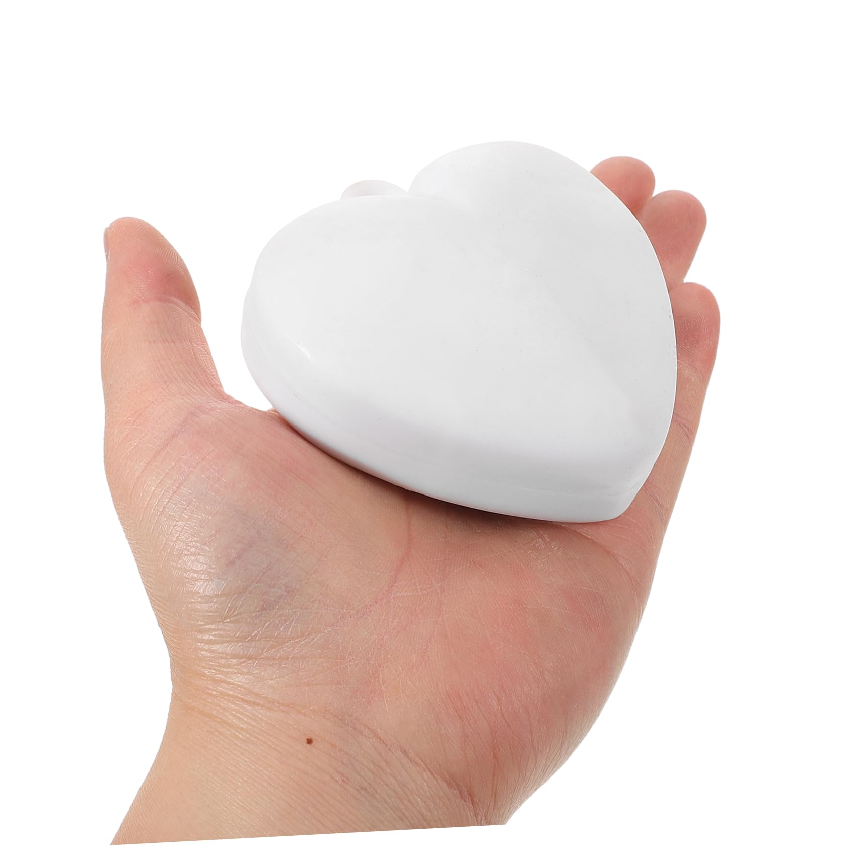 Ancore per Palloncini a Cuore 4 Pezzi in Resina Bianca