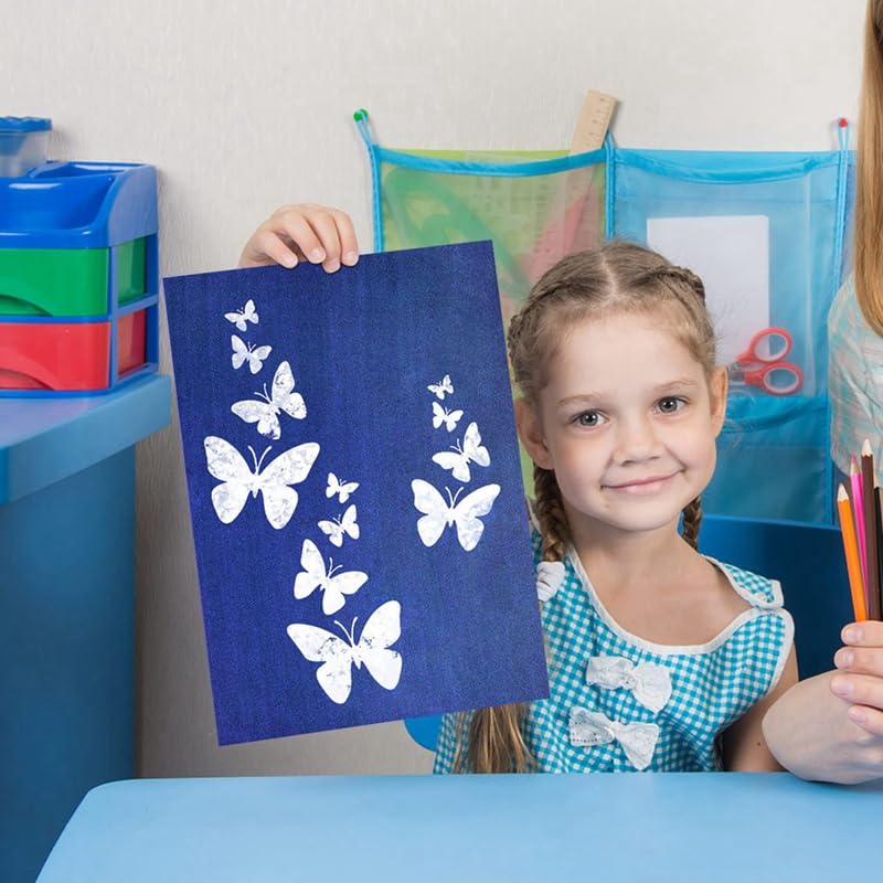 omolly 30Pcs Cyanotype Paper Sun Print Kit with 2 Acrylic Panels, Sun Printing Paper - Image 2