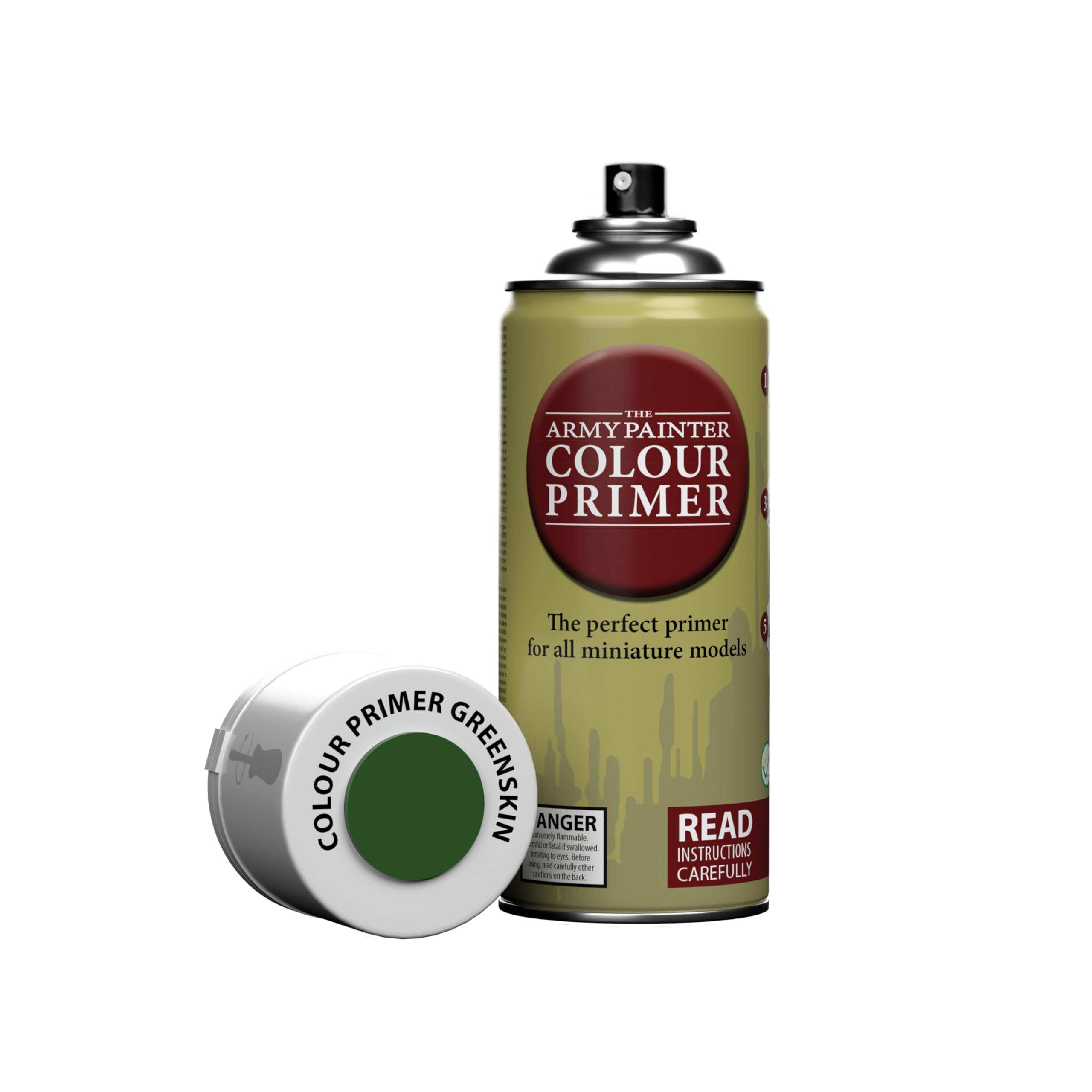 The Army Painter Colour Primer, Greenskin 400 ml podkład w sprayu, Primer Spray, lakier akrylowy w sprayu do malowania i figurek Warhammer