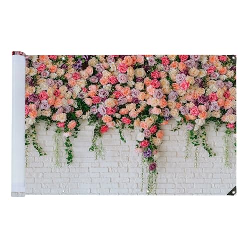 Maximex Balkon-Sichtschutz Mod. Rosen, 5m, blickdichte...