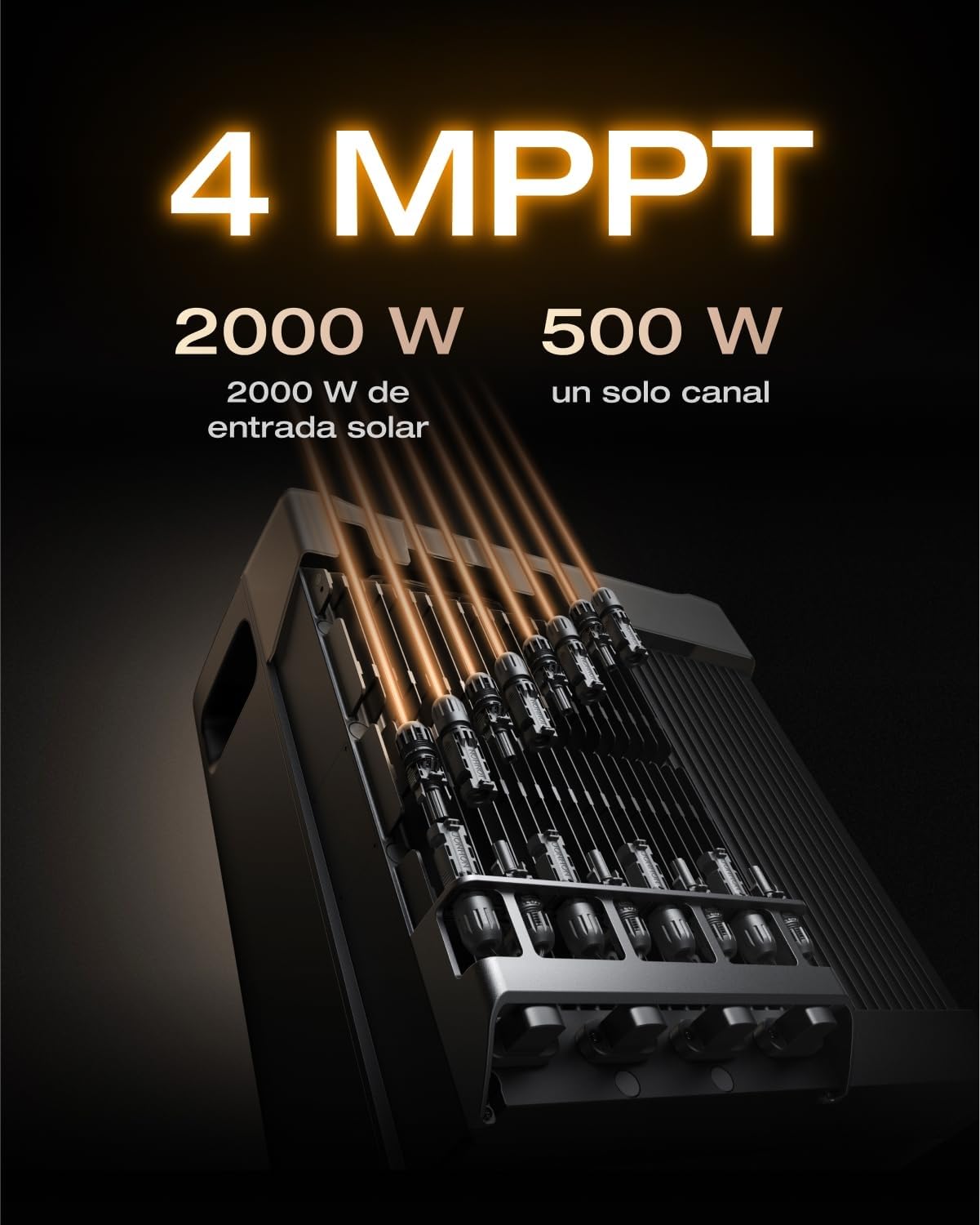 EF EcoFlow STREAM Ultra X batería de 3,84 kWh para kit solar, entrada solar de 2800 W (4 MPPT), dos puertos de CA de 2300 W, batería LFP de 6000 ciclos, control inteligente con IA, plug-and-play